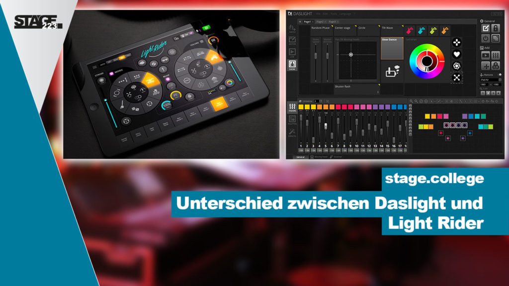 Was ist der Unterschied zwischen Daslight und Light Rider? stage223