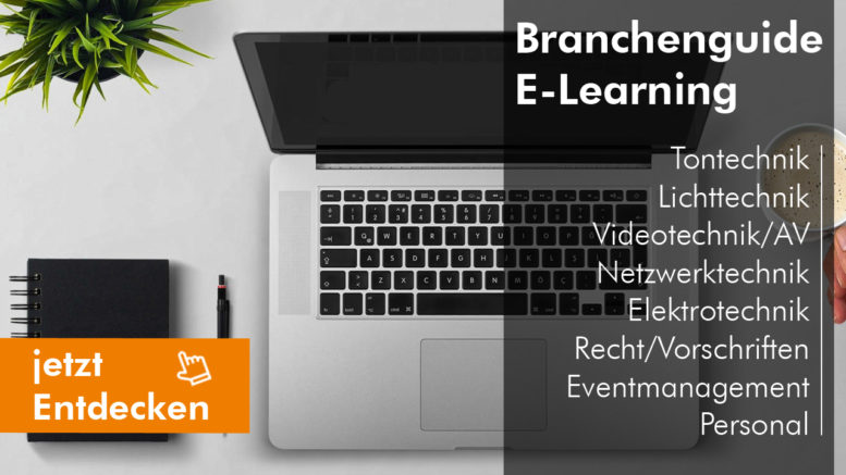 Branchenguide E-Learning bietet der Großhändler für Veranstaltungstechnik Huss Licht & Ton ab sofort eine Zentrale Plattform für E-Learning-Inhalte aus allen Bereichen.