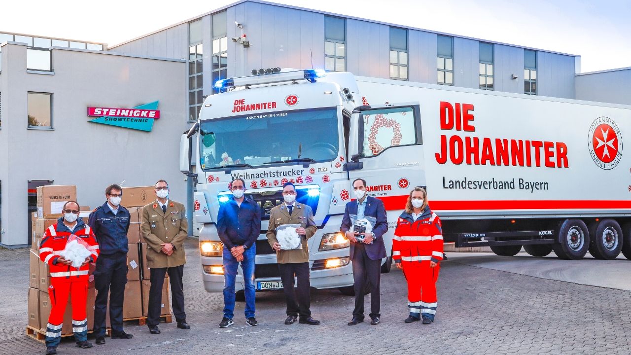 Steinigke Showtechnic GmbH beschafft Schutzmasken für systemrelevante Berufsgruppen