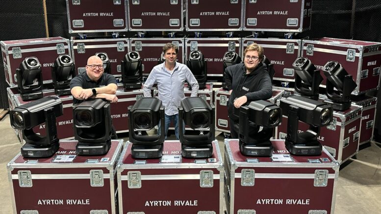 Foto: v.l.n.r.: Olli Dreßen – BT.innotec, Jan Grohmann-Falke & Fynn Heidutzek – beide Groh-P.A.) / Copyright: Groh-P.A. Veranstaltungstechnik