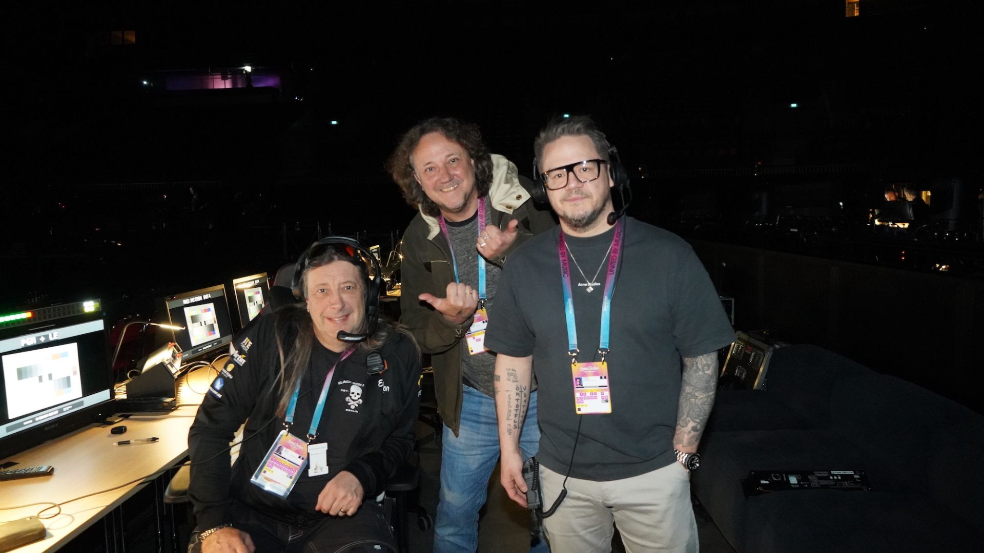 Ola Melzig (Senior Technical Director), Michael Herweg (ROXX Geschäftsführung), Fredrik Stormby (Licht- und Screen Content Design) | Foto: Roxx Ola Melzig (Senior Technical Director), Michael Herweg (ROXX Geschäftsführung), Fredrik Stormby (Licht- und Screen Content Design) | Foto: Roxx