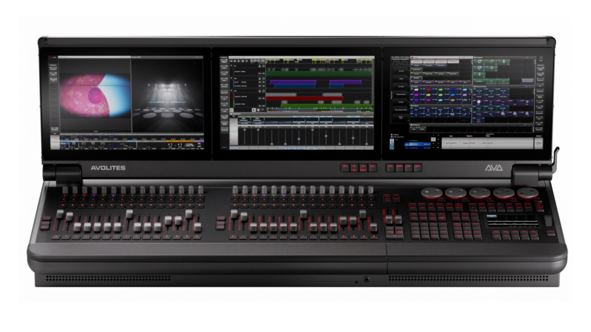 Die Avolites D7-330: Drei Display und 30 Fader | Foto: Avolites