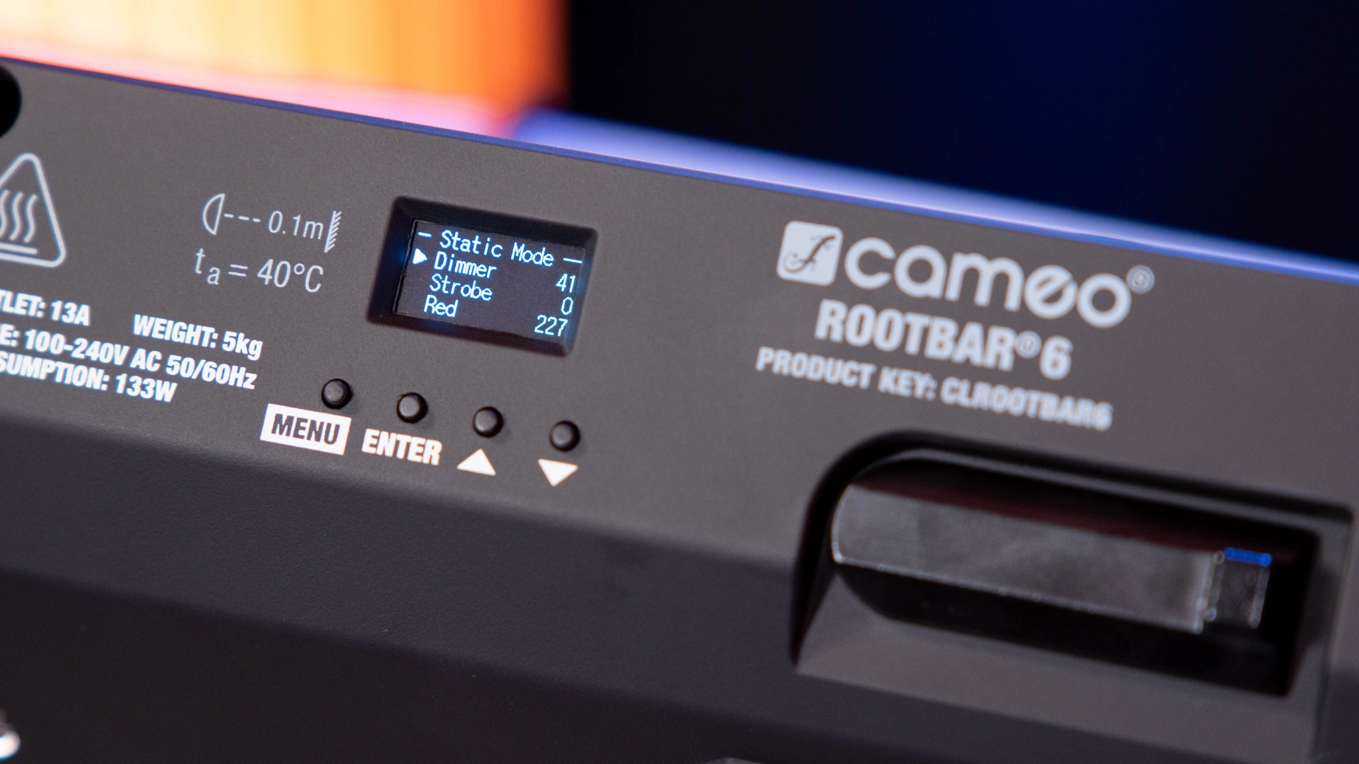 Das Display der Cameo Root Bar 6 | Foto: stage223