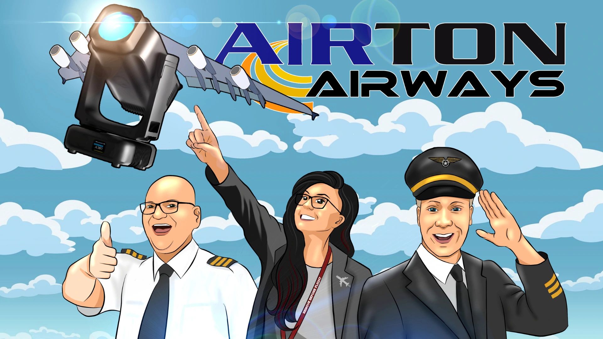 die AIRTON Airways gezeichnet von Natalie | Grafik: Natalie Held